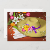 Briefkaart op de paashoorn (Voorkant / Achterkant)