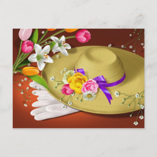 Briefkaart op de paashoorn