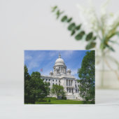 Briefkaart op Rhode Island Capitol (Staand voorkant)