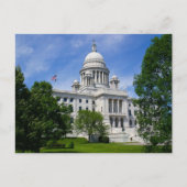 Briefkaart op Rhode Island Capitol (Voorkant)