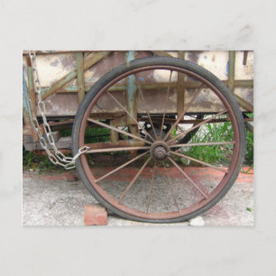 Briefkaart-oude bike briefkaart