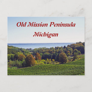 briefkaart "OUDE MISSION PENINSULA, MICHIGAN"