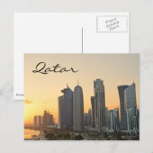 Briefkaart over de Doha-ronde: Qatar-tekst (Voorkant / Achterkant)
