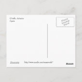 Briefkaart Oviedo, Asturië (Achterkant)