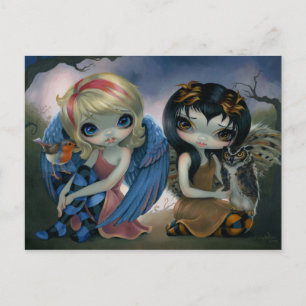 briefkaart "Owlyn and Robyn"