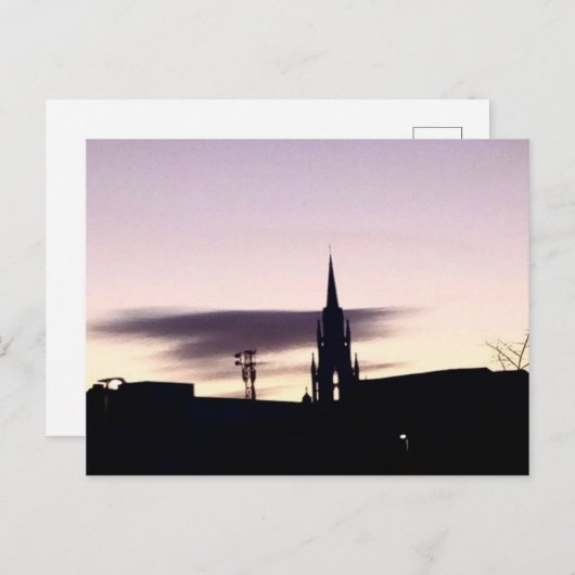 Briefkaart Paarse Sky (Voorkant / Achterkant)