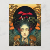 Briefkaart paddenstoel (Voorkant)