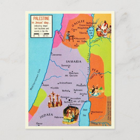  Briefkaart Palestina (Voorkant)