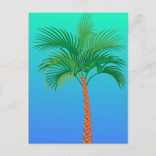 Briefkaart palmbomen (Voorkant)