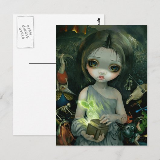 briefkaart "Pandora" (Voorkant / Achterkant)