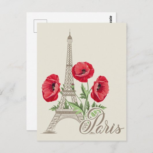 Briefkaart Parijs Frankrijk (Voorkant / Achterkant)