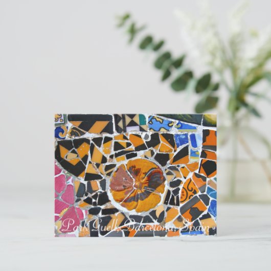 Briefkaart Park Guell (Staand voorkant)