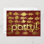 Briefkaart partijuitnodiging (Voorkant / Achterkant)