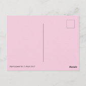 Briefkaart Pastel Pink Flowers (Achterkant)