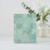 Briefkaart Patchwork Background (Staand voorkant)