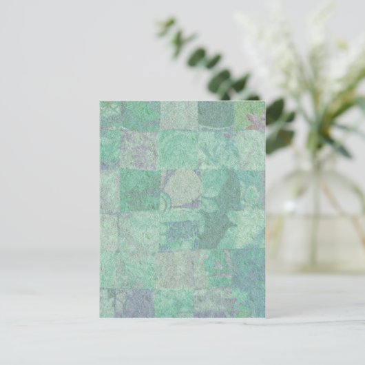 Briefkaart Patchwork Background (Staand voorkant)