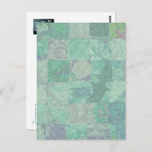 Briefkaart Patchwork Background (Voorkant / Achterkant)