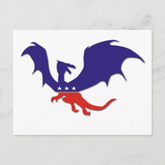 Briefkaart Patriotic Dragon