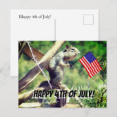 Briefkaart patriottische eekhoorn (Voorkant / Achterkant)