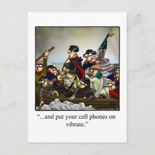 Briefkaart patriottische Humor