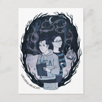 briefkaart "Penelope & Ophelia" - Winterdia