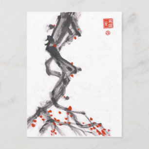 Briefkaart Penseel Art Berry