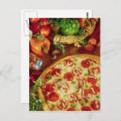 BRIEFKAART PEPPERONI PIZZA (Voorkant / Achterkant)