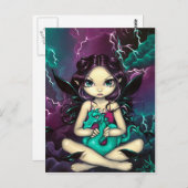 briefkaart "Pet Storm Dragon" (Voorkant / Achterkant)