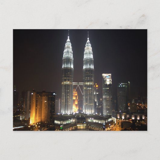 Briefkaart Petronas Towers, Kuala Lumpur, Maleisië (Voorkant)