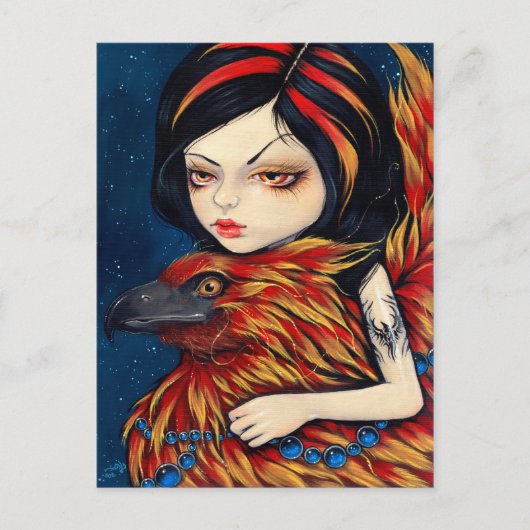 briefkaart "Phoenix Tattoo" (Voorkant)