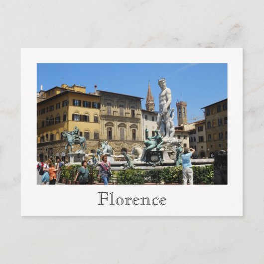 Briefkaart Piazza della Signoria (Voorkant)