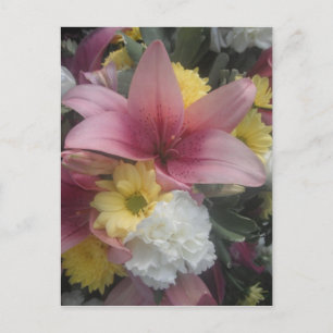 Briefkaart Pink Lily Beauty