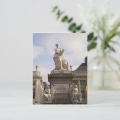 Briefkaart Pl. de Broucker, Brussel (Staand voorkant)
