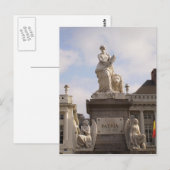 Briefkaart Pl. de Broucker, Brussel (Voorkant / Achterkant)