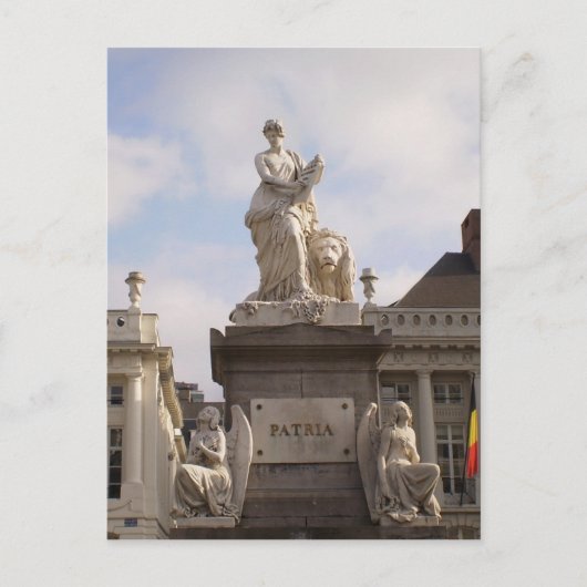 Briefkaart Pl. de Broucker, Brussel (Voorkant)