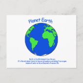 Briefkaart Planet Earth (Voorkant)