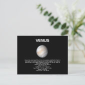 Briefkaart Planet Venus (Staand voorkant)