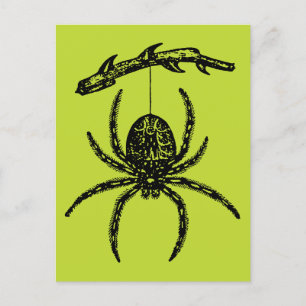 Briefkaart Poison Green Spider
