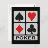 Briefkaart Poker (Voorkant / Achterkant)