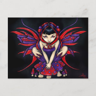 briefkaart "Polka Dot Mushroom Fairy"