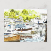 briefkaart "Polperro Reflections" (Voorkant)