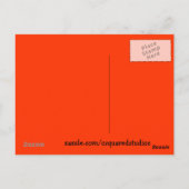 Briefkaart pompoen (Achterkant)