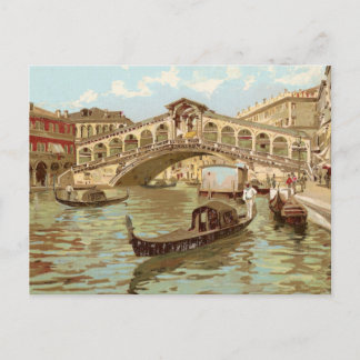Briefkaart Ponte de ponte di Rialto, Venezia