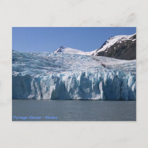 Briefkaart Portage Glacier