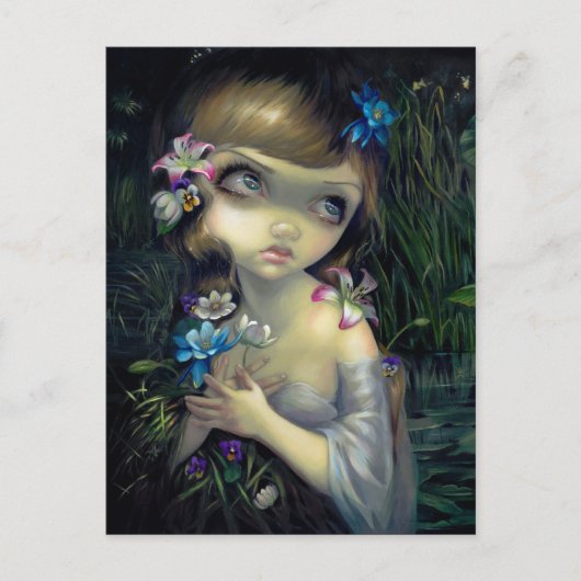 briefkaart "Portret van Ophelia" (Voorkant)