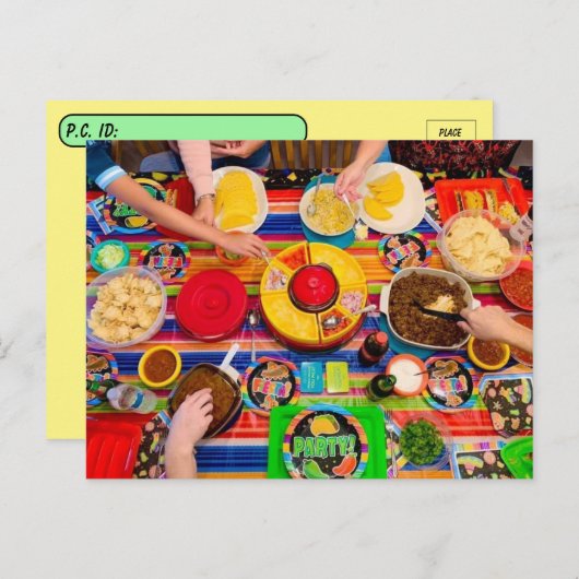 Briefkaart Postcrossover Taco Fiesta (Voorkant / Achterkant)