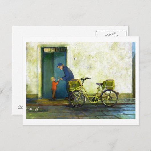 Briefkaart Postman (Voorkant / Achterkant)