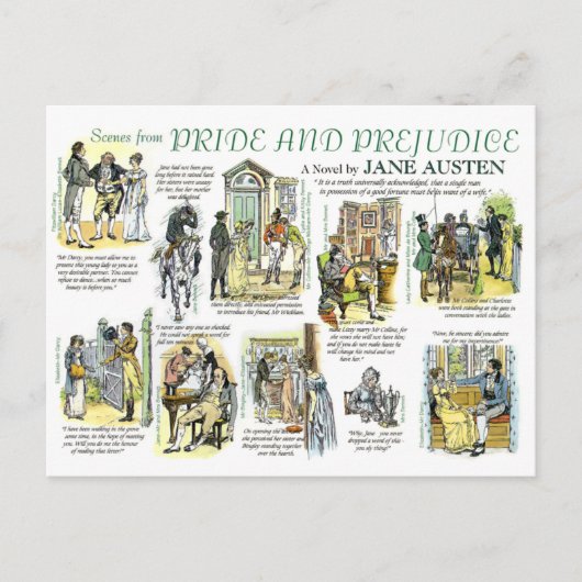 Briefkaart Pride & Prejudice (Voorkant)