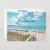 briefkaart "PROVIDENCIALES /TURKS&CAICOS ISLANDS" (Voorkant / Achterkant)