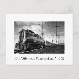 Briefkaart - PRR "Aftermiddagcongressional" 1952